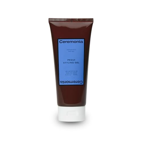 Ceremonia Pequi Styling Gel Medium Hold Hair Gel for Natural Shine Frizz Control Nonsticky Hydrating with Aloe Vera for All Hair Types 67 fl oz - Image 1