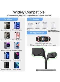 2025 3 in 1 Wireless Charging Station with Fast Charger, Foldable Magsafe Wireless Charger for Multiple Devices iPhone 16/15/14/13/12 Pro Max Plus Watch 1-9 AirPods Pro Samsung Galaxy Pixel - pzsku/Z92576E1BC9B4F5AC4579Z/45/_/1738869201/bc40ec79-f8c7-4ab2-b2b8-7c4d121f4327