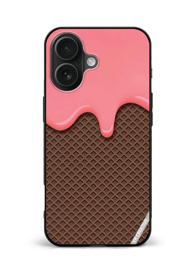 Protective Case Cover For Apple iPhone 16 Plus Waffle Design Multicolour