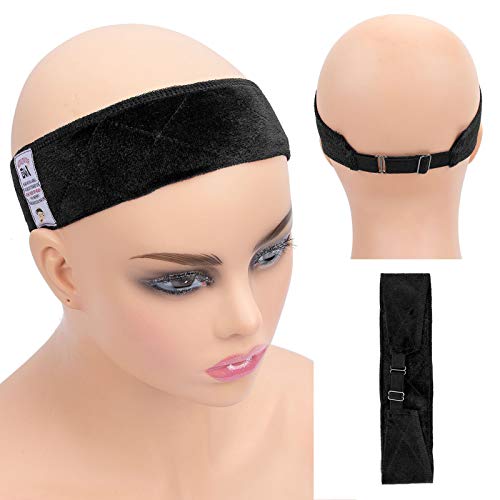 gexworldwide GEX Wig Grip Band with Adjustable Elastic Closure Flexible Velvet No Slip Wig grip Headbands Cap for WigsBlack - Image 2