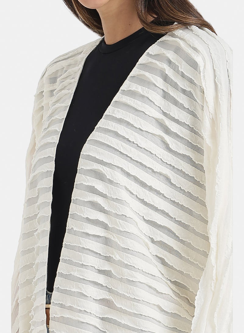 Carina Textured Ruffle Beach Kimono - Image 5