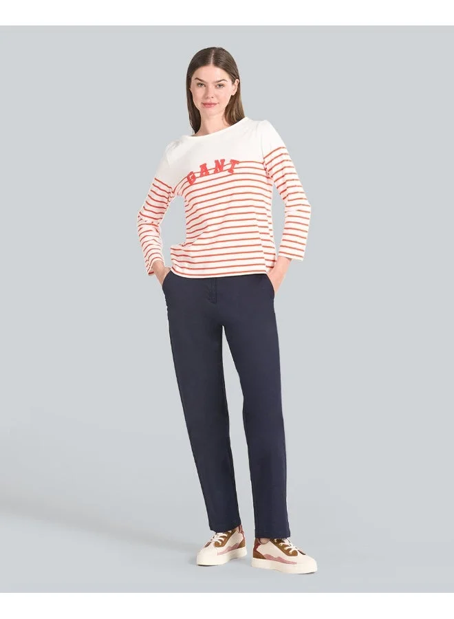 GANT  Breton Striped Boat Neck T-Shirt for Women | Best Price UAE