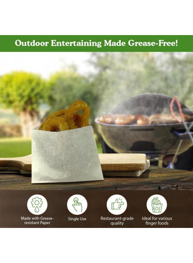 Regency Wraps Regency Wraps Grease Resistant Snack Bags, Serving Bag for French Fries, Onion Rings, and More, Perfect for Outdoor Entertaining, Keeps hands Grease-Free, Pack of 100 - Image 4