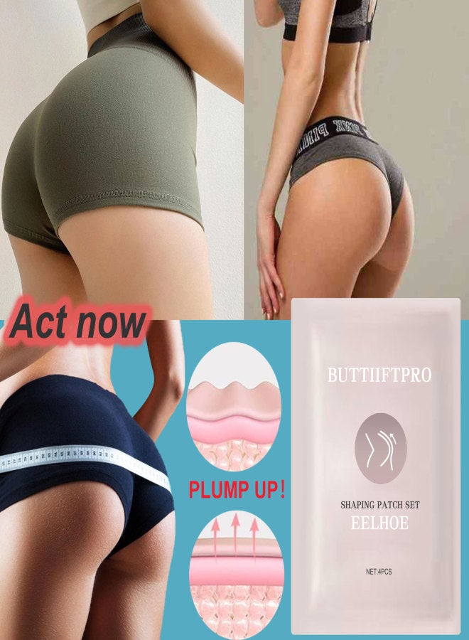 EELHOE 4Pcs Shaping Patch Set Stimulate Collagen Renewal Moisturize Skin Quick Absorbing Natural Growth Plump Hip - Image 5