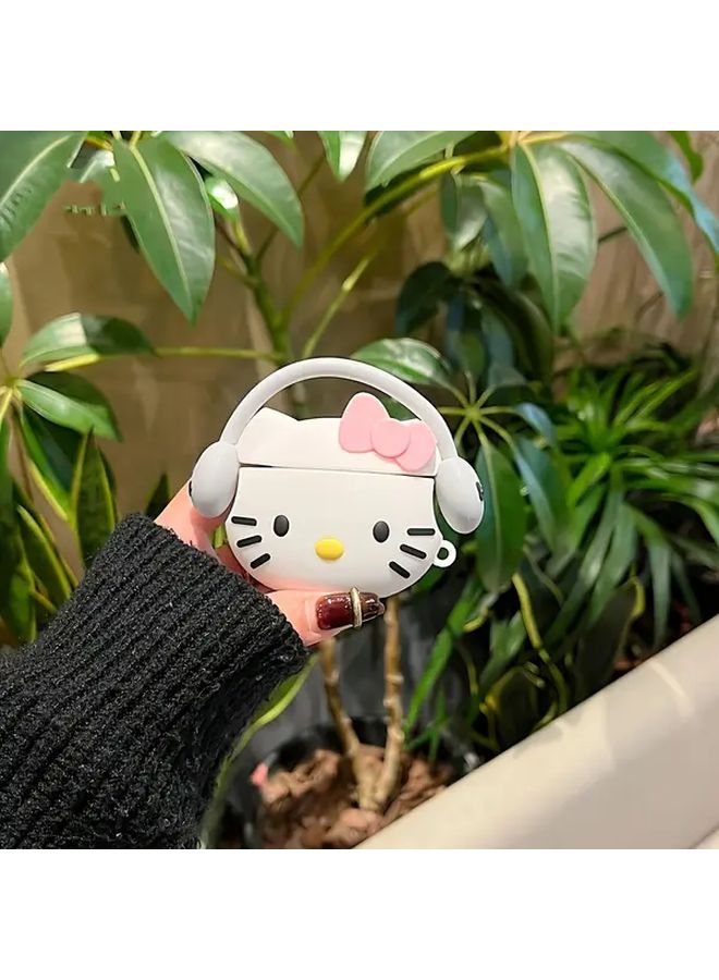 Hello Kitty Airpods 1 2 Case Pink White Bow Heart Design PVC Shell Lightweight - Image 5