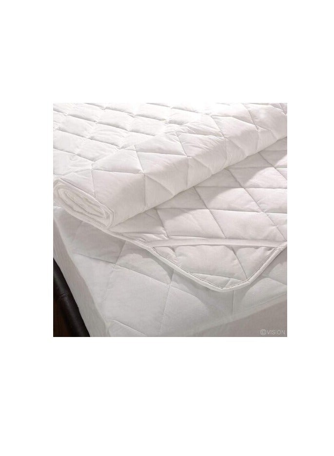 DEEP SLEEP Every Night Deep Sleep Twin/Single Size, 90X190 Cm Satin, Space Pattern, White - Mattress Protectors - Image 2