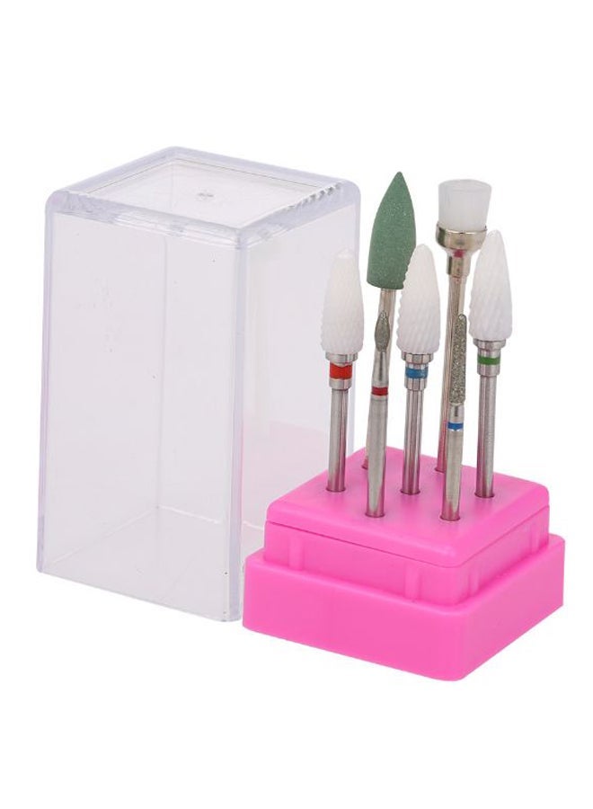NIBEMINENT 7-Piece Nail Drill Cuticle Care Set With Box Multicolour - Image 1