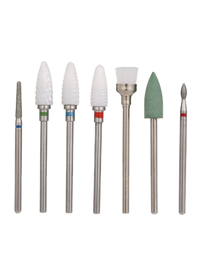 NIBEMINENT 7-Piece Nail Drill Cuticle Care Set With Box Multicolour - Image 2