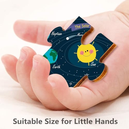 Webby Outer Space Solar System Wooden Jigsaw Puzzle (Multicolour) - 40 Pieces - Image 3