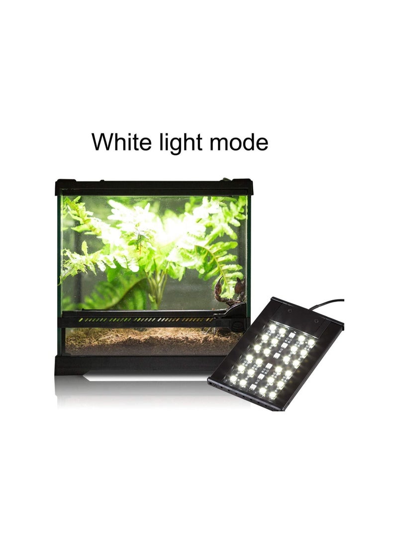 REPTIZOO REPTI ZOO Terrarium Light Day and Night Mode Reptile LED Light Hood for Reptile Terrarium White Light and Blue Light Fit for Different Pet Habits  - Image 3