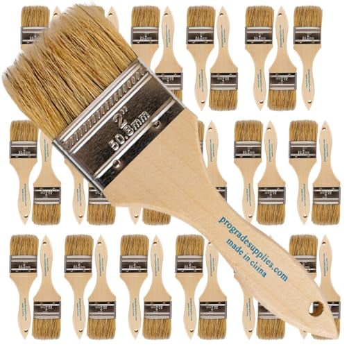 Pro-Grade Pro Grade - Chip Paint Brushes - 36-Pack - 2 Inch Chip Brush for Paints, Stains, Varnishes, Glues, & Gesso - Image 1