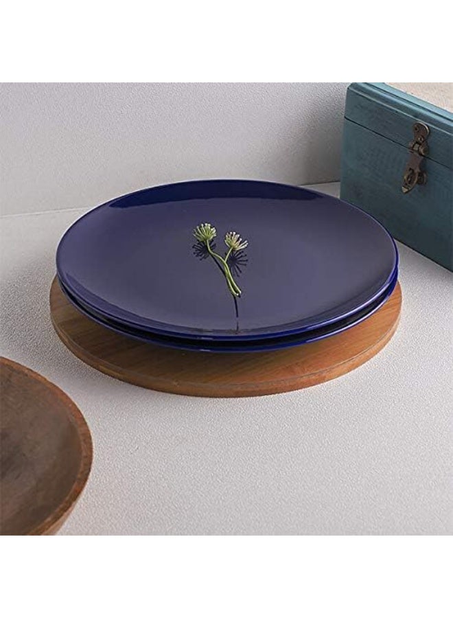 22 cm Round Flat Plate – Microwave and Dishwasher Safe Multi-Purpose Dinner Plate - Image 3