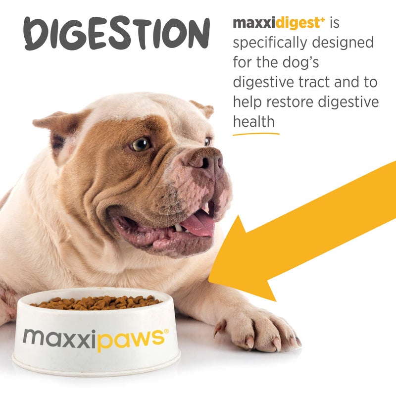 maxxipaws maxxidigest+ Prebiotic & Probiotic for Dogs 7oz | Dog Probiotic Powder with Advanced Digestive Enzymes for Gut Health & Immunity | Supports Digestion, Food Sensitivities & Itchy Skin - Image 5