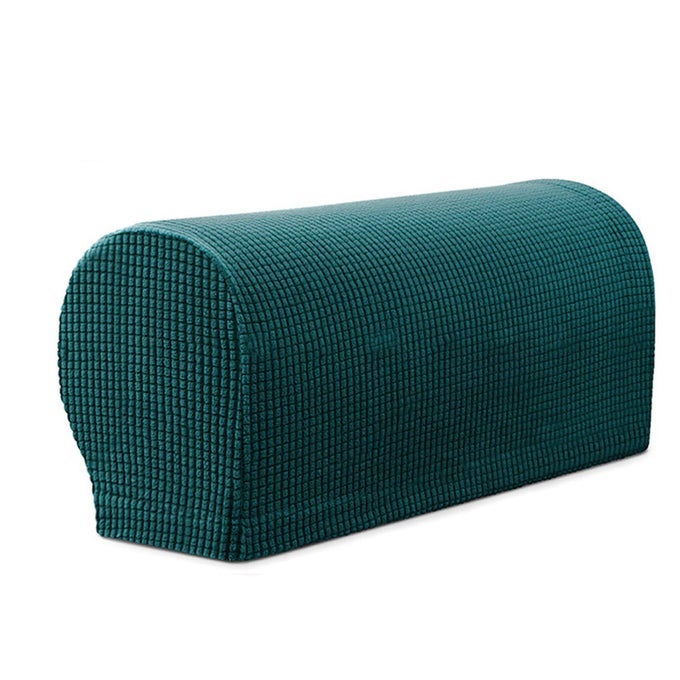 ARMREST CHAIR COVERS STRETCH ARMCHAIR COUCH ARM REST COVER ANTISLIP SPANDEX POLYESTER SOFA CHAIR ARM CAPS SLIPCOVERS FOR FURNITURE PROTECTOR SET OF 2 TURQUOISE