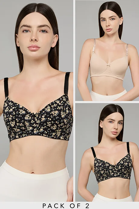 أر أند بي 2 Pack Printed Wireless Bras