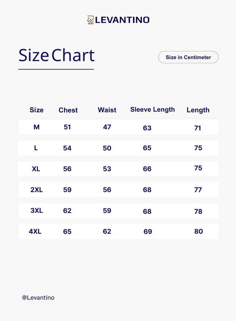 Levantino Patterned Men's Slim-Fit Casual Shirt  - Image 3