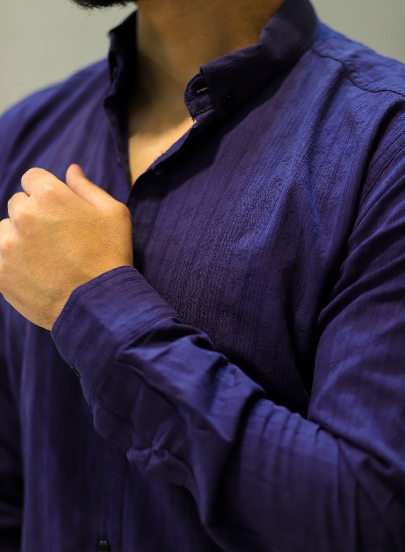 Levantino Patterned Men's Slim-Fit Casual Shirt  - Image 2