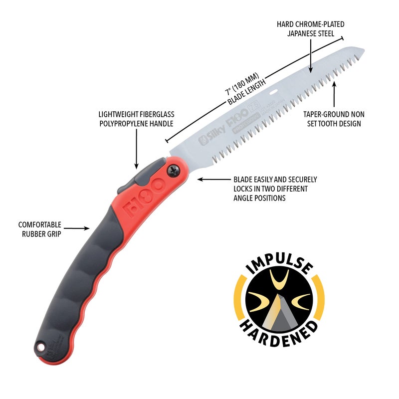 Silky Professional F180 180mm Folding Saw Large Teeth (143-18) - Image 3
