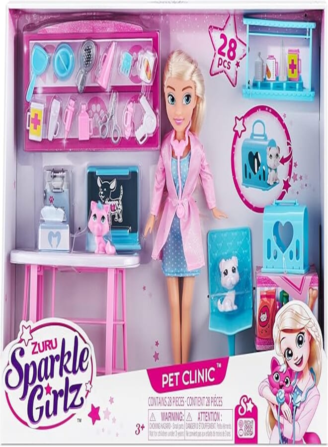 Zuru Sparkle Girlz Pet Clinic Doll Set
