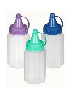 sistema Sistema Sauce To Go 3-Pack (35ml): Leakproof Mini Containers for Condiments and Dressings on the Move,Pink, Green and Blue, Kitchen and Dining type, Sauce container  - Image 2