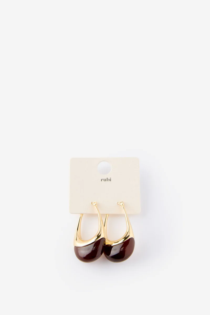 روبي Mid Charm Earring