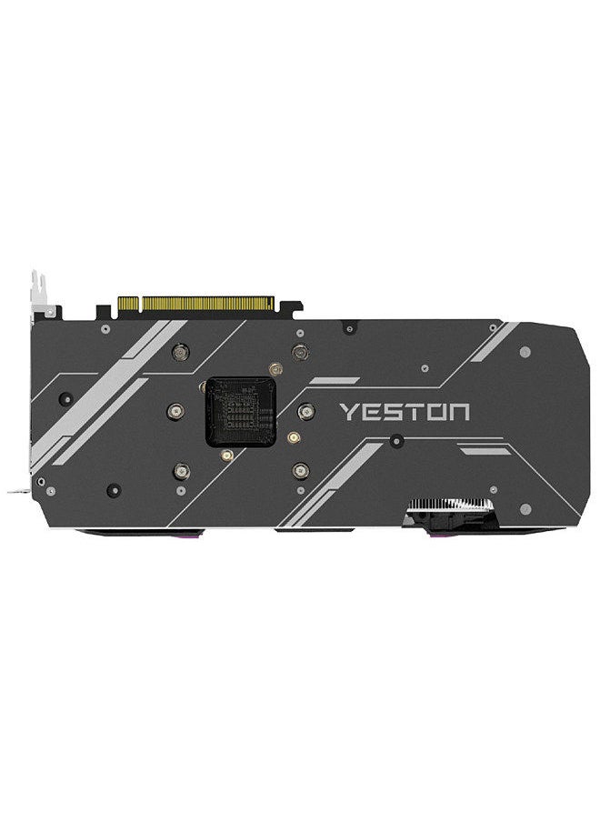 yeston - RX6800-16G D6 PB Gaming Graphics Card with 16G/256bit/GDDR6 Memory 3 Large Size Fans Metal Backplate Breathing Light - Image 1