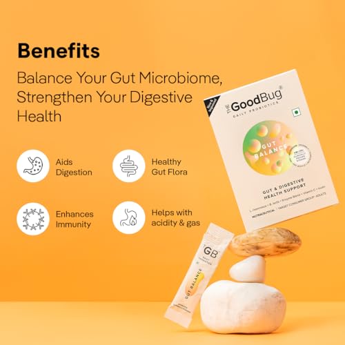 The Good Bug New & Improved Overall Digestive Health Gut Balance Probiotics Supplements- 3Bn Cfu Of Clinically Proven Strains | Aids Digestion, Enhances Nutrient Absorption & Metabolism |90 Days Pack - Image 3