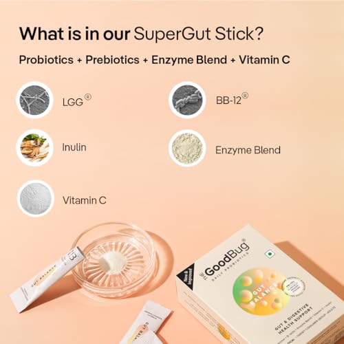 The Good Bug New & Improved Overall Digestive Health Gut Balance Probiotics Supplements- 3Bn Cfu Of Clinically Proven Strains | Aids Digestion, Enhances Nutrient Absorption & Metabolism |90 Days Pack - Image 5