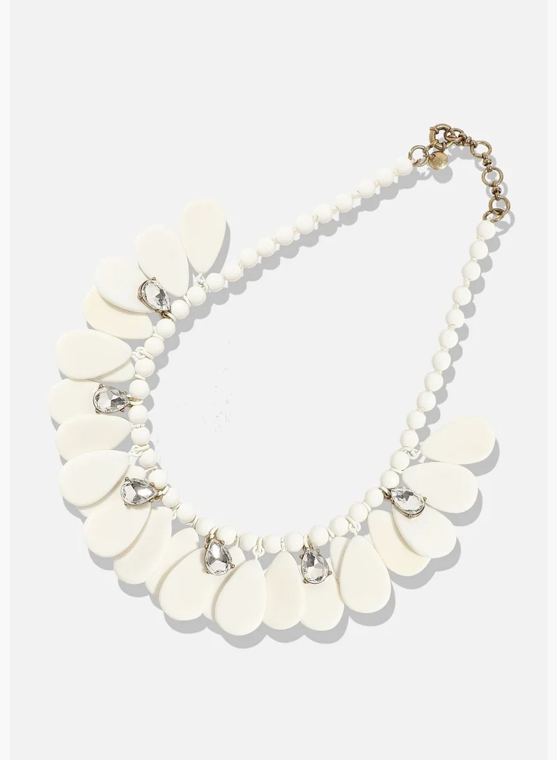 SOHI Gold Plated Designer Stone Party Necklace For Women