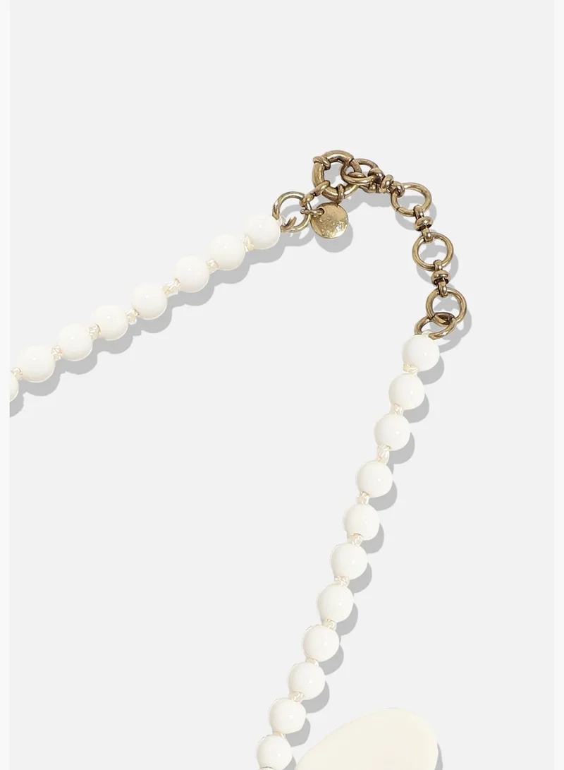 SOHI Gold Plated Designer Stone Party Necklace For Women