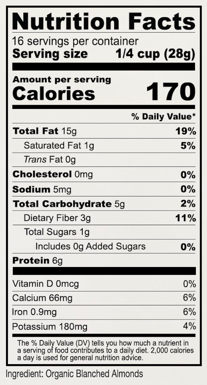 Anthony's Organic Almond Flour, 1 lb, Blanched, Gluten Free, Non GMO, Keto Friendly, Extra Fine, Low Carb - Image 3