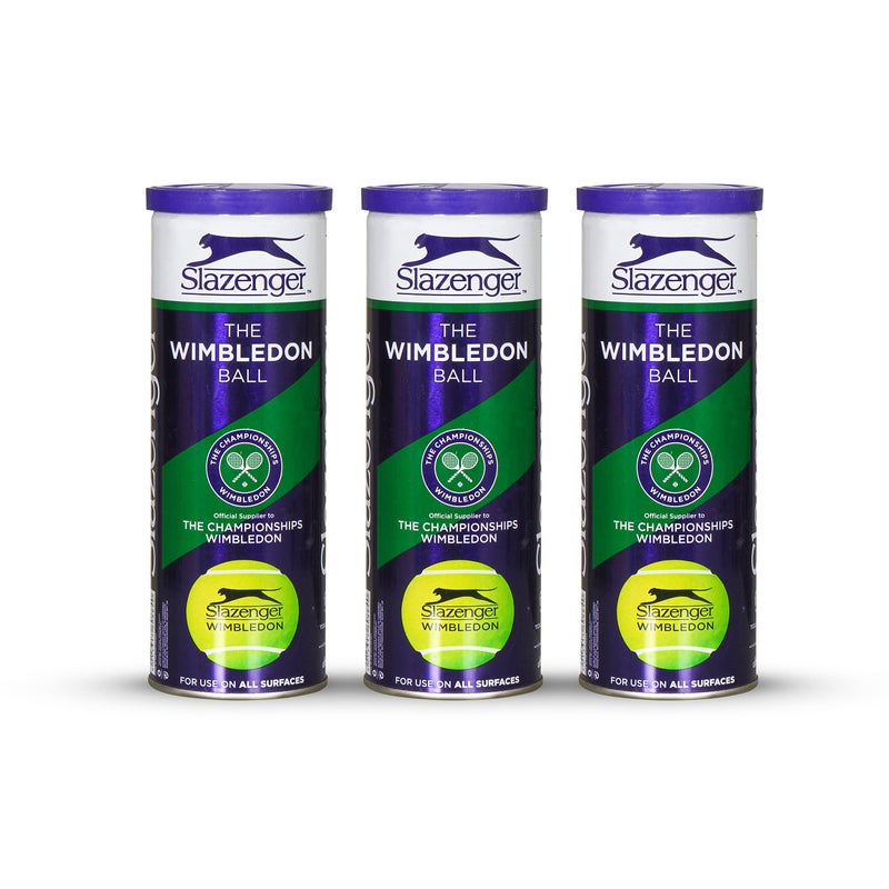 Slazenger Wimbledon Tennis Ball |3 Can|9 Balls(3 Balls/Can) - Image 4