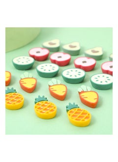 KASTWAVE 25pcs Simulation Fruit Cabochons Pineapple Avocado Peach Lemon Cabochons Cute Food Resin Cabochons for Jewelry Making Craft Making  - Image 2