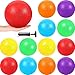 HI-BOOM كرات ملعب هيبوم 12 قطعة 5 بوصة كرات دودج كرات ملعب قابلة للنفخ مع مضخة يد واحدة للبالغين تمارين اليوغا صالة الألعاب الرياضية ساحة المدرسة متعددة الألوان - Image 2