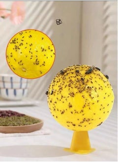 GMORO 4 Pcs Sticky Fruit Fly Trap Ball Adhesive Fly Catching Ball Sticky Glue Fly Gnat Wasp Hornet Mosquito Bugs Flying Insects Trap Ball Traps  - Image 2