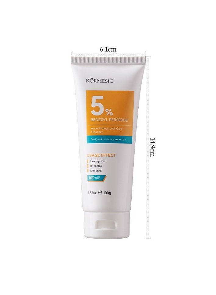 Kormesic غسول الوجه المنقّي – تركيبة لطيفة للتنقية، 100 جرام - Image 1