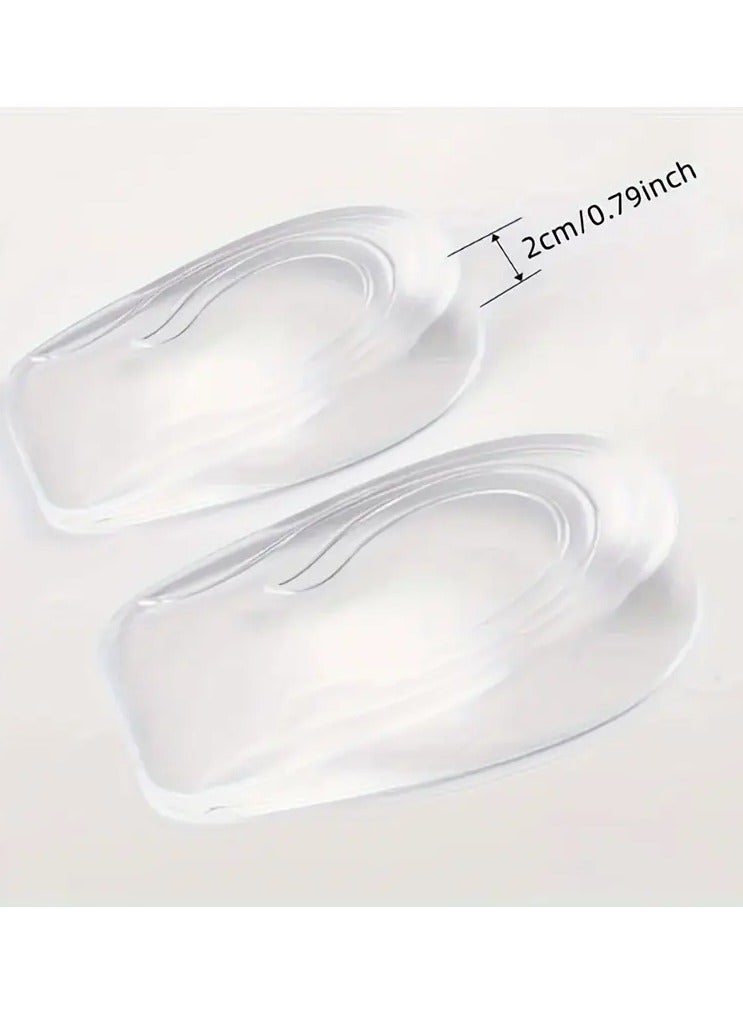 Goolsky 1pair Invisible Transparent Anti Slip Raised Insoles Suitable for Both Men And Women - Image 1