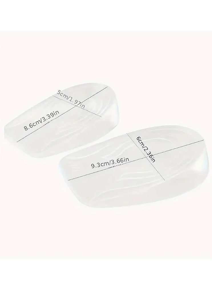 Goolsky 1pair Invisible Transparent Anti Slip Raised Insoles Suitable for Both Men And Women - Image 4