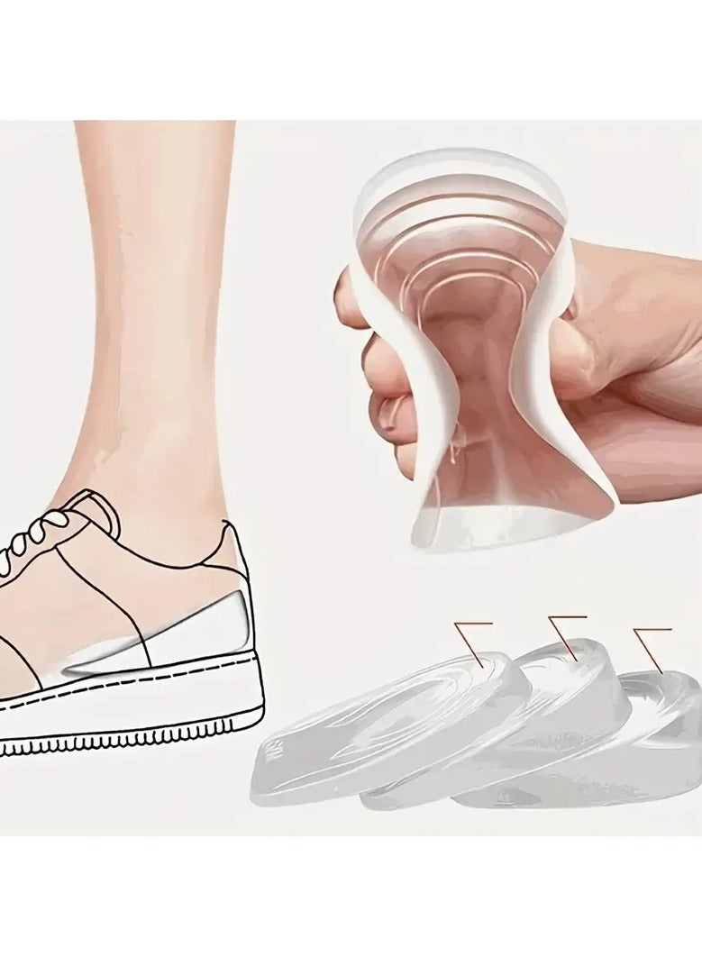 Goolsky 1pair Invisible Transparent Anti Slip Raised Insoles Suitable for Both Men And Women - Image 5