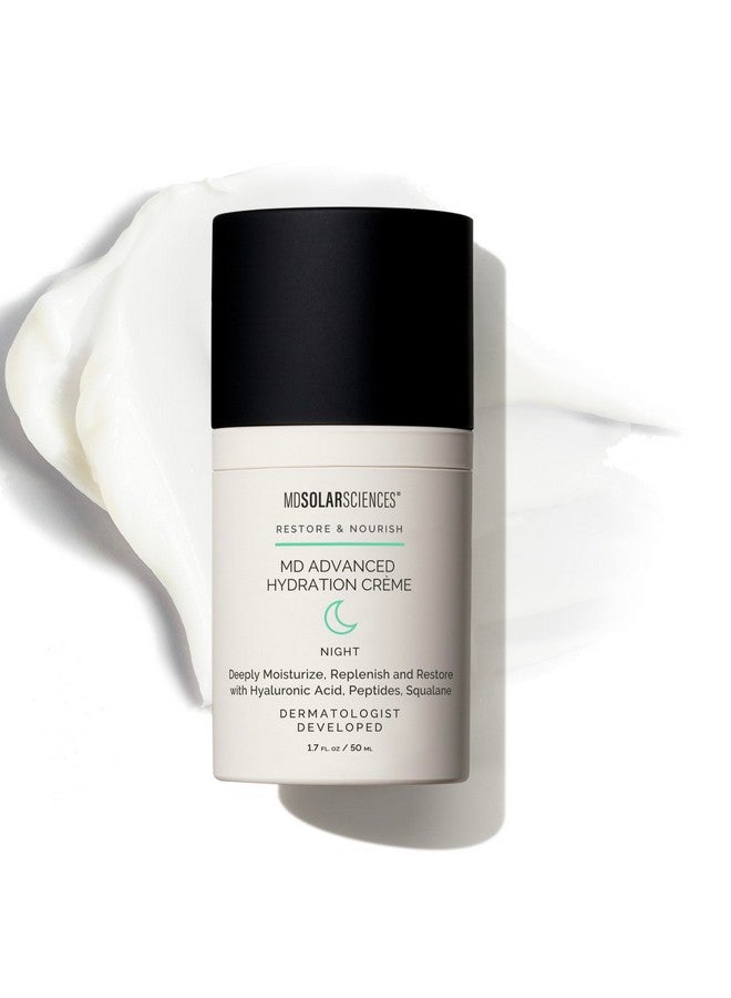 أم دي سولار ساينسيز كريم الترطيب المتقدم كوزموبوليتان 20242، جائزة الكأس المقدسة للتجميل لأفضل كريم ليلي، مرطب عميق تم إصداره مع حمض الهيالورونيك 1.7 أونصة سائلة - Image 1