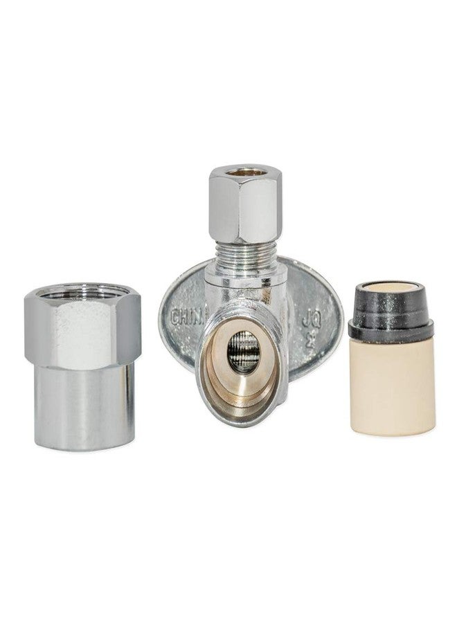 Eastman 1/2 inch CPVC x 3/8 inch OD Compression Quarter Turn Angle Stop Valve, Brass Plumbing Fitting, Chrome, 10729LF - Image 4