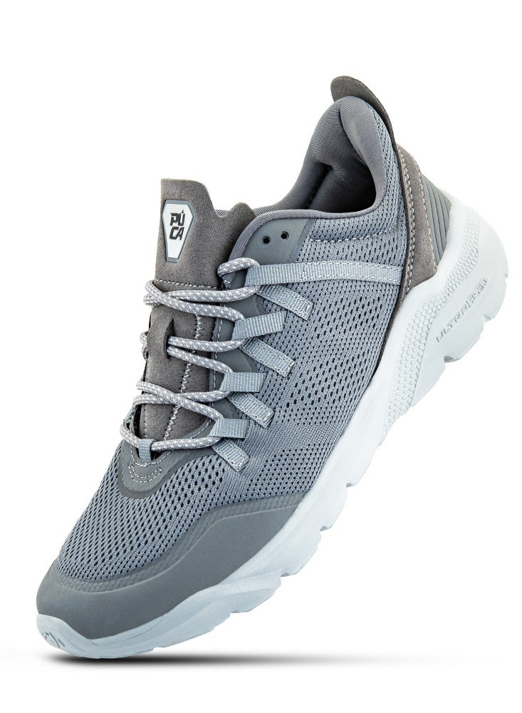 PUCA Running Shoes for Men Light-Weight & Breathable Raider Grey - Image 1