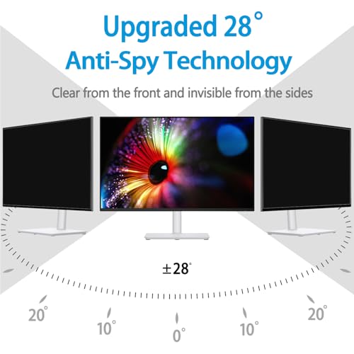 Twugs [1 Pack] Twugs Computer Privacy Screen 21.5 Inch, Privacy Screen for Computer Monitor, Anti-Glare & Anti-Blue Light Privacy Filter for Computer Display - Image 2