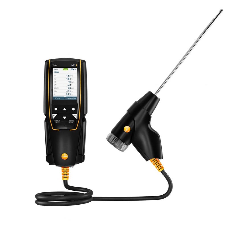 testo 310 II Combustion Analyzer HVAC Combustion Leak Tester for Temperature Flue Gas Pressure Natural Gas Leak Detector with Smart App and Probe - Image 2