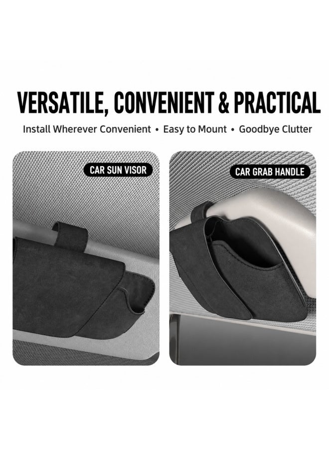 Car Sunglasses Holder Clip for Sun Visor Glasses Storage Organizer Auto Interior Accessory - Image 3