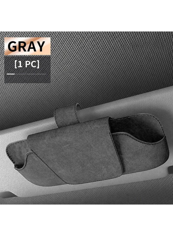 Car Sunglasses Holder Clip for Sun Visor Glasses Storage Organizer Auto Interior Accessory - Image 1