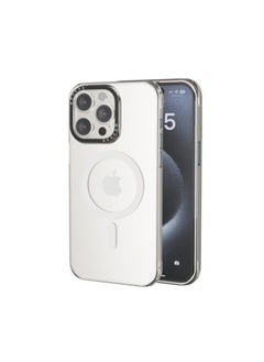 Mezone iPhone 15 Pro Clear MagSafe Phone Case, Shock Absorbing, Anti Scratch & Anti-Yellowing Case White  - Image 1