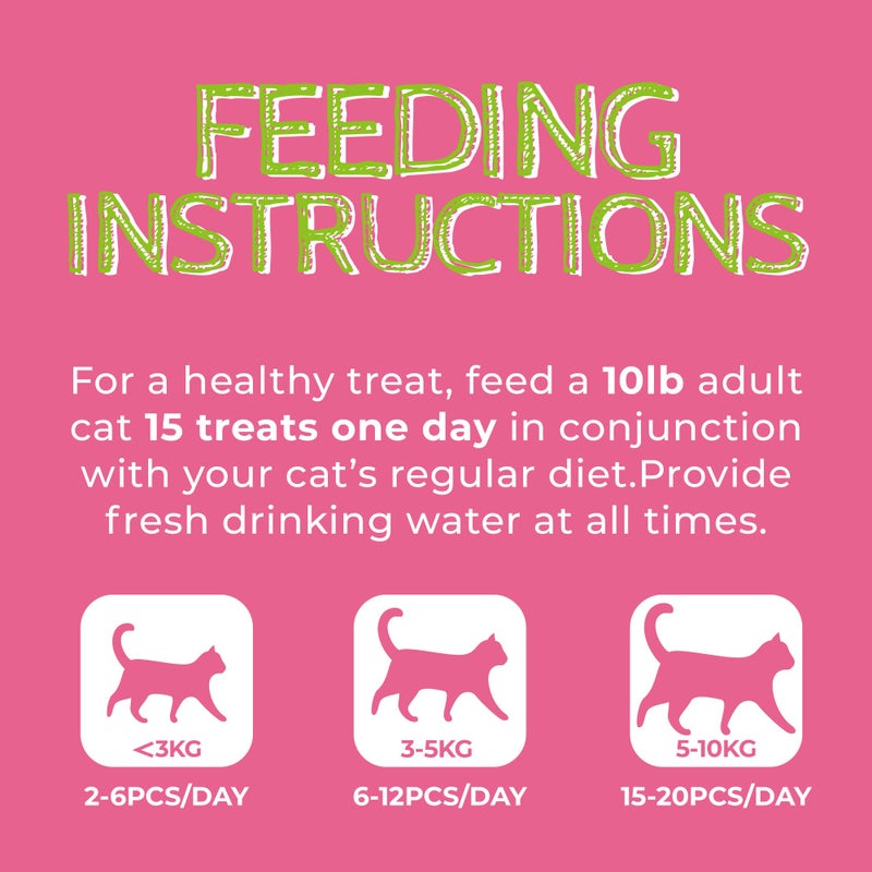 Just Try 13.4 OZ Urinary Tract Health Cat Treats for Indoor Cats, Cranberry & D-Mannose for Kidney Bladder and UT Support, Health Cat Supplement Crunchy Chews - Image 5