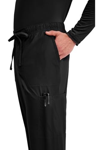 Cherokee Workwear Professionals WW190 Mens Tapered Leg Pant,Black,X-Large Short - Image 2