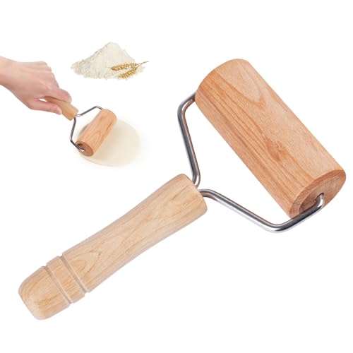 Dmikcav Rolling Pin, Wooden Rolling Pins For Baking, Pizza Dough Roller, Not Easy To Crack, Non-Stick Wood Pastry Roller, Essential Kitchen Utensils. - Image 1